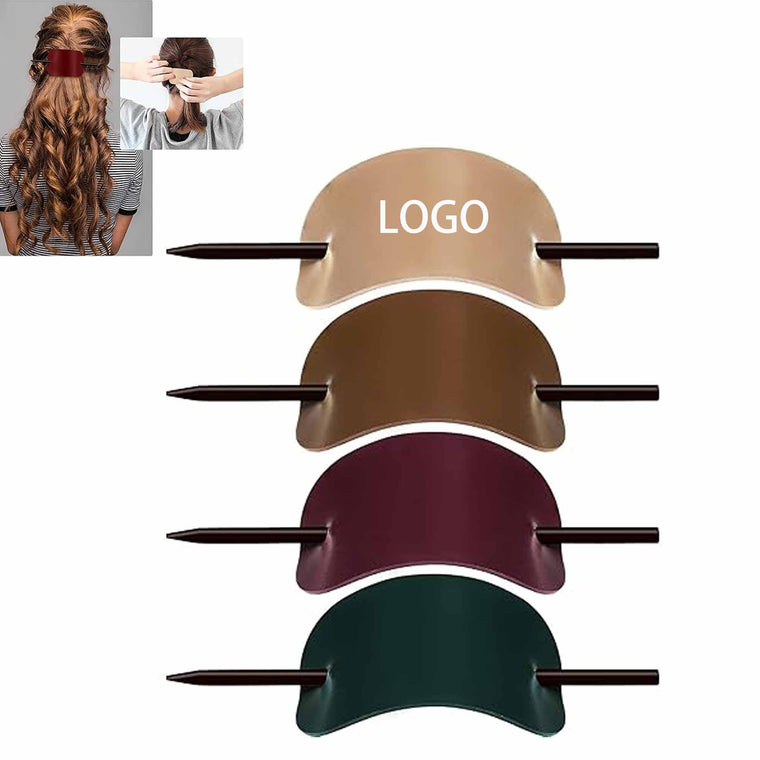 Hair Barrettes with Wooden Sticks