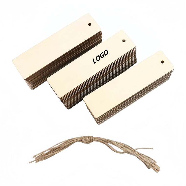 Wooden Rectangular Mini DIY Bookmarks