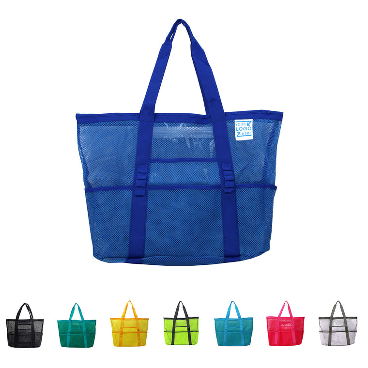 Foldable Mesh Large Tote Bag For Beach Trip
