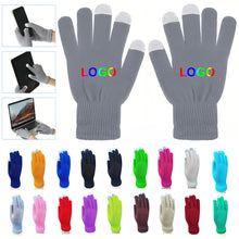 Knitted Smart Touchscreen Gloves-Full Color