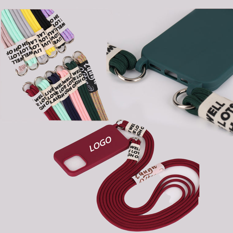 Customisable Frosted Phone Case w/Lanyard