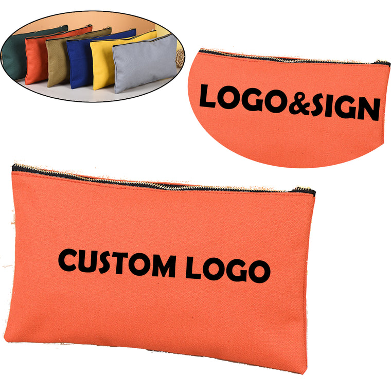 Metal Zipper Canvas Bag