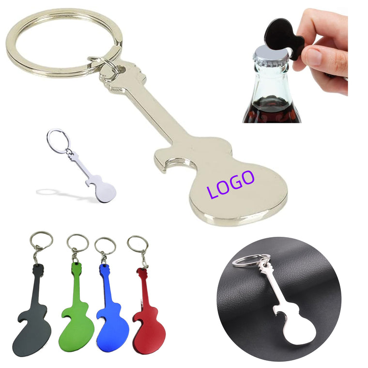 Guitar Bottle Opener With Keychain