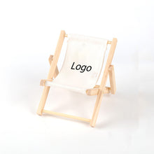 Custom Wooden Beach Chair Phone Holder