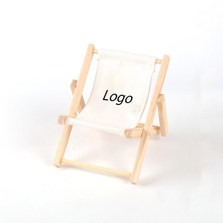 Custom Wooden Beach Chair Phone Holder