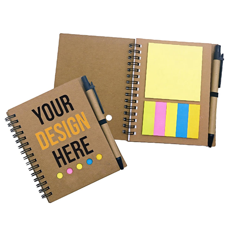 Sticky Notes Kraft Paper Loose-Leaf Coil Notebook