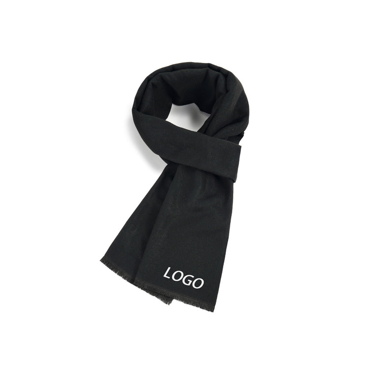 Solid Color Knitted Woven Scarf W/ Tassel