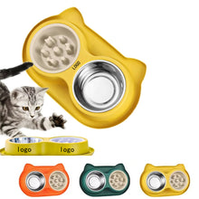 Slow Feeder Dog Bowls Stainless Steel
