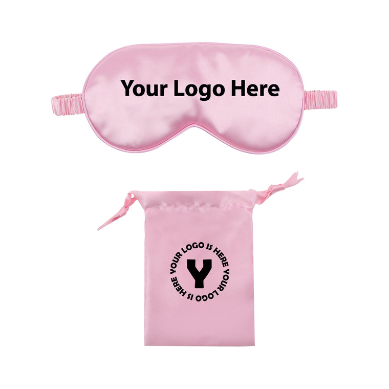 Eye Mask With Drawstring Bag Set