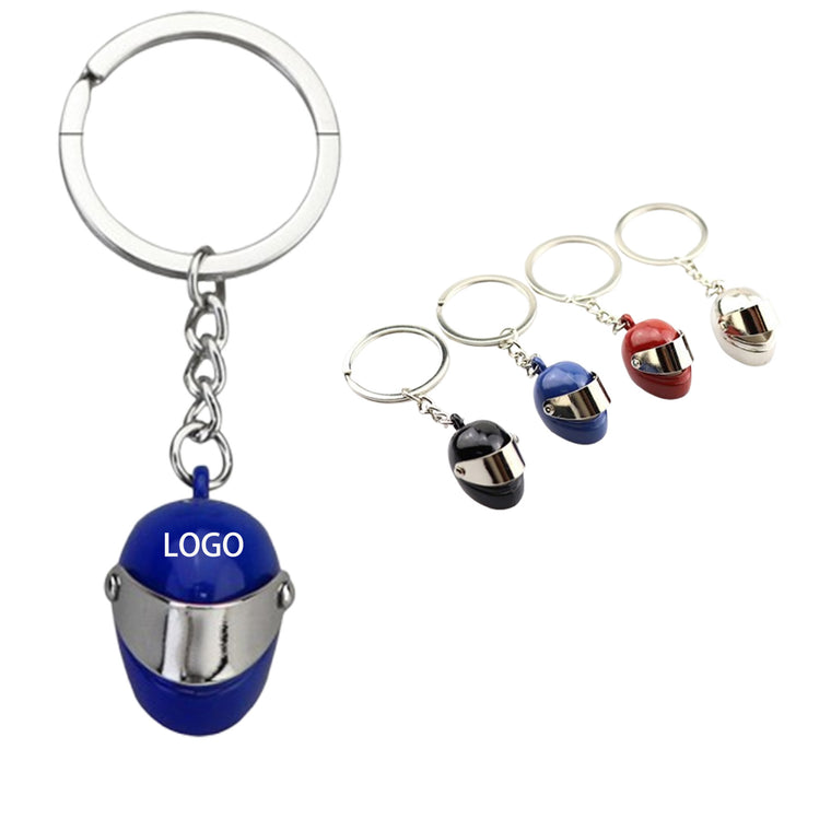 Mini Helmet Keychain Motorbike Helmet Keyring Metal Pendant