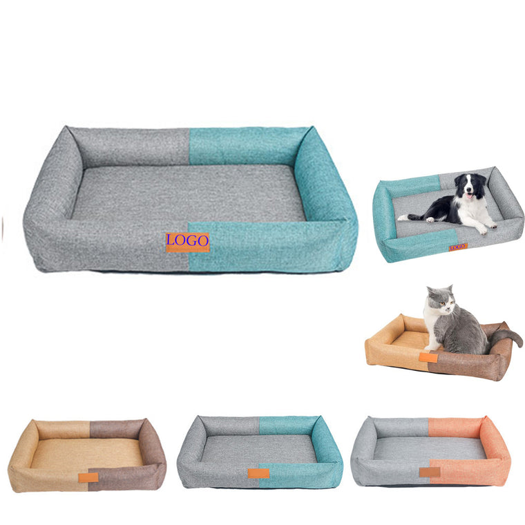Removable & Washable Linen Pet Mat