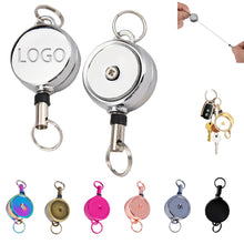 Retractable Zinc Alloy Key Chain