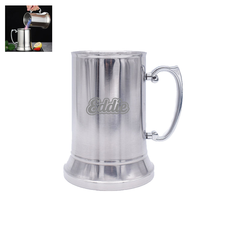 14 Oz. Double Wall Stainless Steel Beer Mug