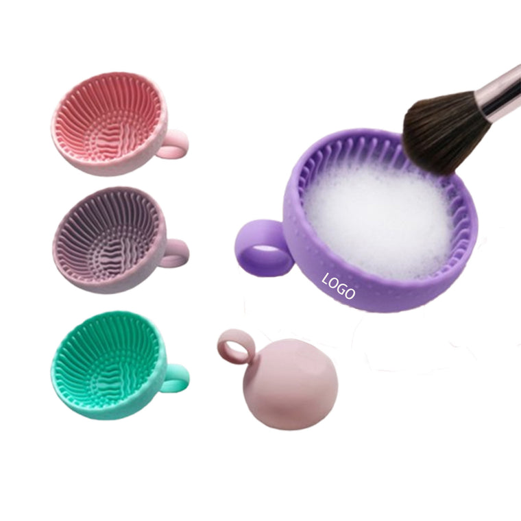 Hangable Silicone Makeup Brush Cleaner Bowl Foldable Tool