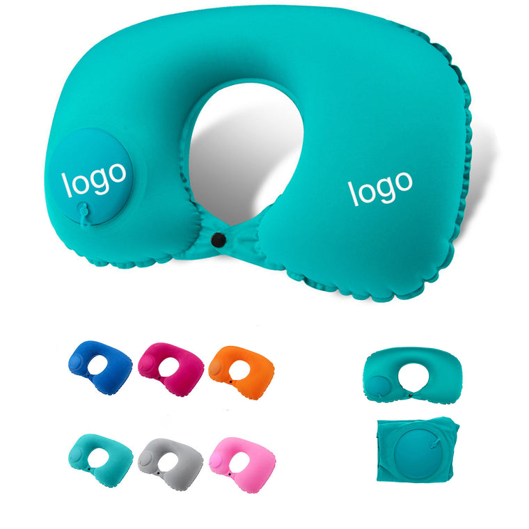 Press Automatic Inflatable Travel Pillow
