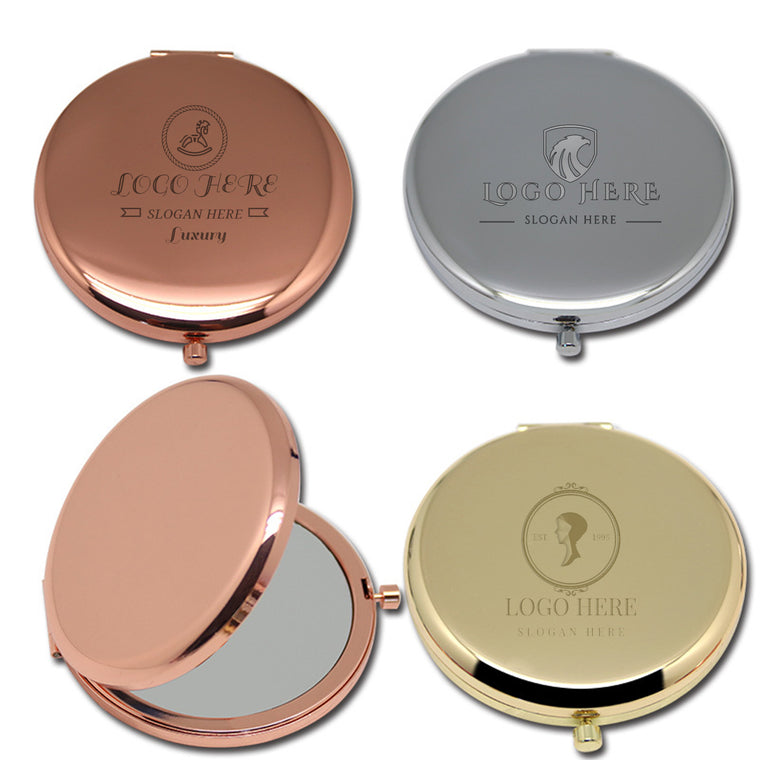 Portable Double Sided Folding Pocket Metal Mirror