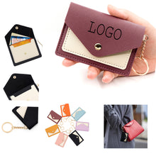 Candy Color Keyring Card Holder Wallet