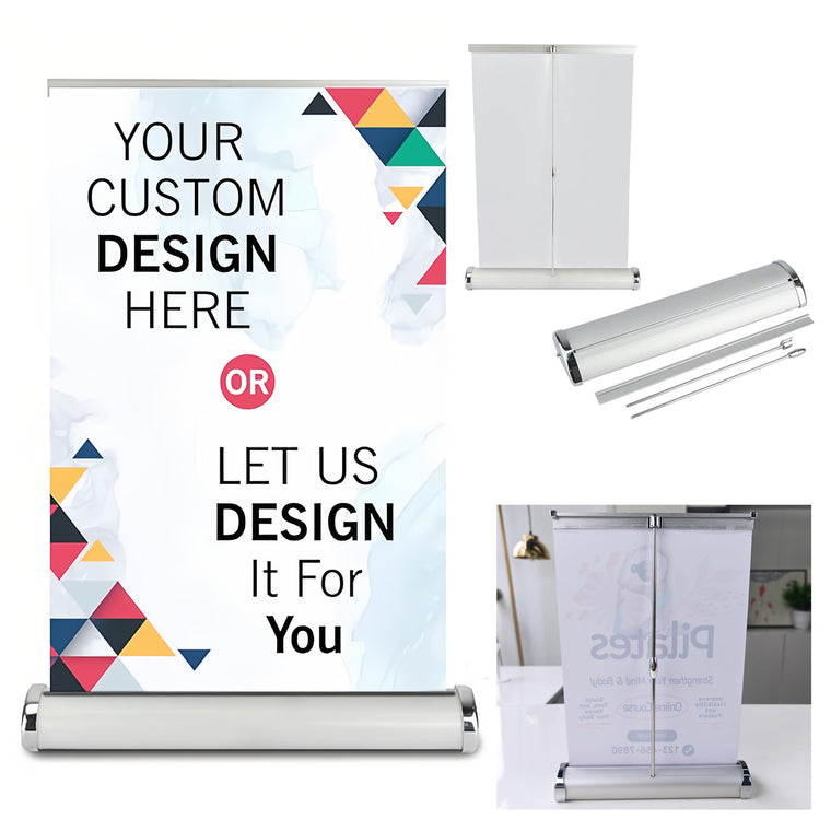 A3 Single Sided Table Top Retractable Banner Display