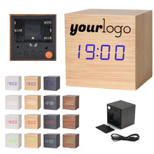 Wooden Voice-Controlled Silent Electronic Clock
