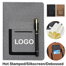 A5 Pu Leather Notebook with Cell/Card Slot/Pen Holder