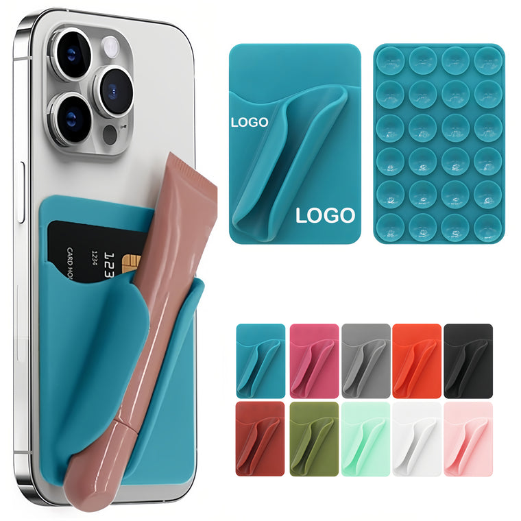 Silicone Suction Cup Lipgloss Phone Card Holder