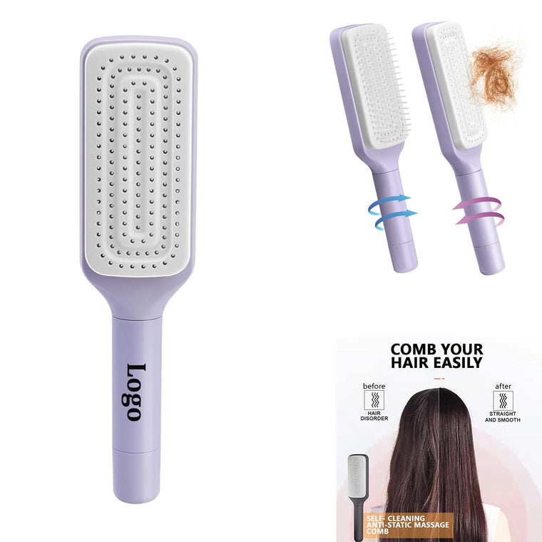 Rotating and Retractable Hair Brush