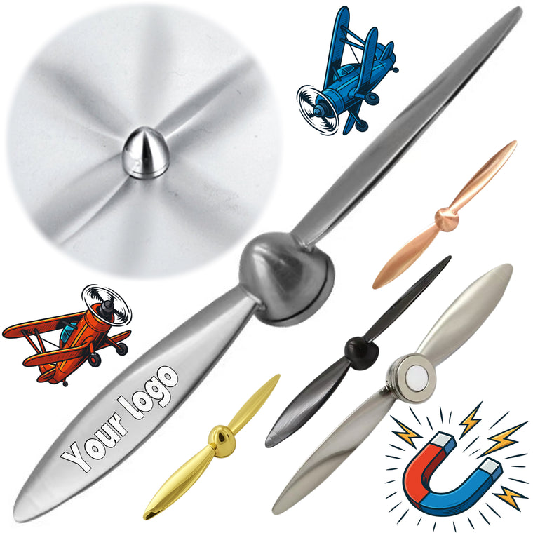 Metal Magnetic Spinning Airplane Propeller Letter Opener