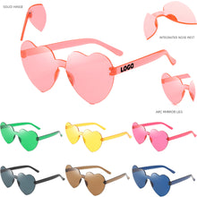 Heart Shape No Frame Sunglasses