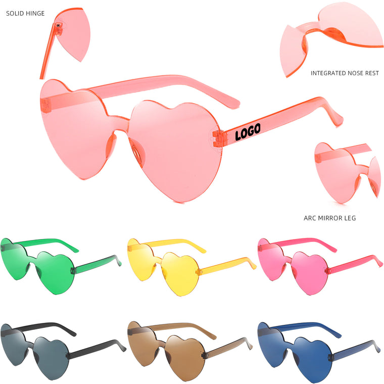 Heart Shape No Frame Sunglasses