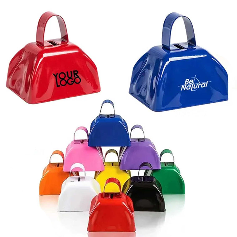 3 Inch Assorted Colors Metal Cowbells