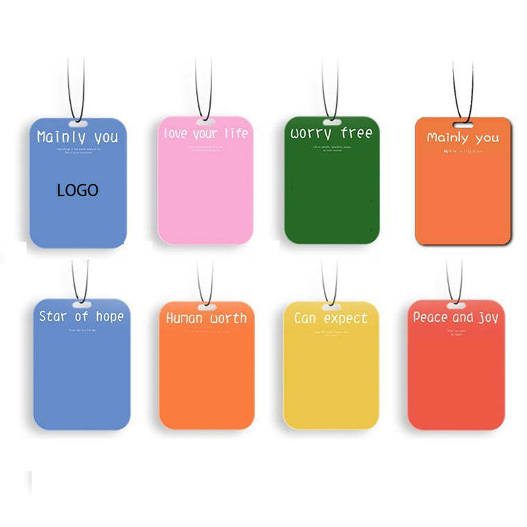 Custom Shape Paper Car Air Fresheners W/ 37 Scents Available