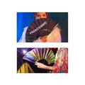 Fabric Folding Bamboo Fan