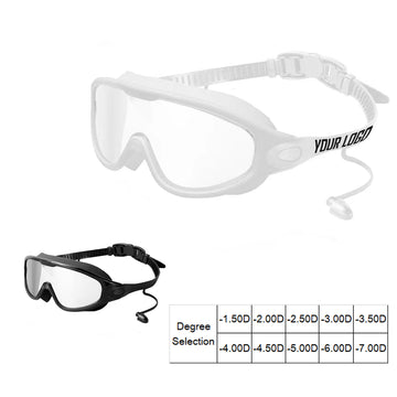 Large Frame Hd Nearsighted Swimming Goggles