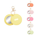 Round Leather Compact Mirror
