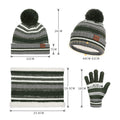 3 Sets Kids Winter Hat Gloves Scarf Set