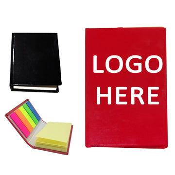 Lightweight Hardcover Sticky Note Book With Page Markers