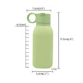 Silicone Handheld Straw Water Bottle With Spout Lid (450Ml)