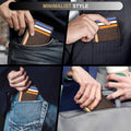Simple Leather Slim Wallet Card Holder