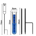 7" Upgraded Rain Gauge with Stake for Garden Deck Lawn