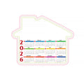 Full Year Monthly Magnetic Calendar For Fridge