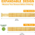 Adjustable Telescopic Drawer Divider Set