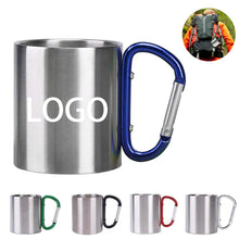 10oz Stainless Steel Carabiner Mug