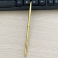 Metal Pen W/ Electroplated Stand Cap, Refillable Slim Body