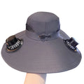 Solar Fan Hat Outdoor Fishing Sun Hat Rechargeable Model