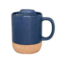 Cork Insulated Coffee Mug With Push-On Splash-Proof Lid