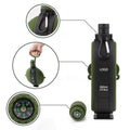 19.8OZ Outdoor Foldable Silicone Water Bottle With Compass