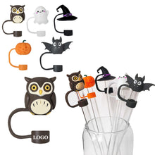 Halloween Ghost Silicone Straw Cover Cap