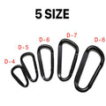 Custom Logo Aluminum Carabiner Keychain Clips