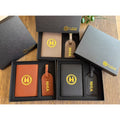 Personalized Leather Passport Holder Luggage Tag Set