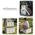 30 Quart Foldable Storage Bin Table With Wooden Lid